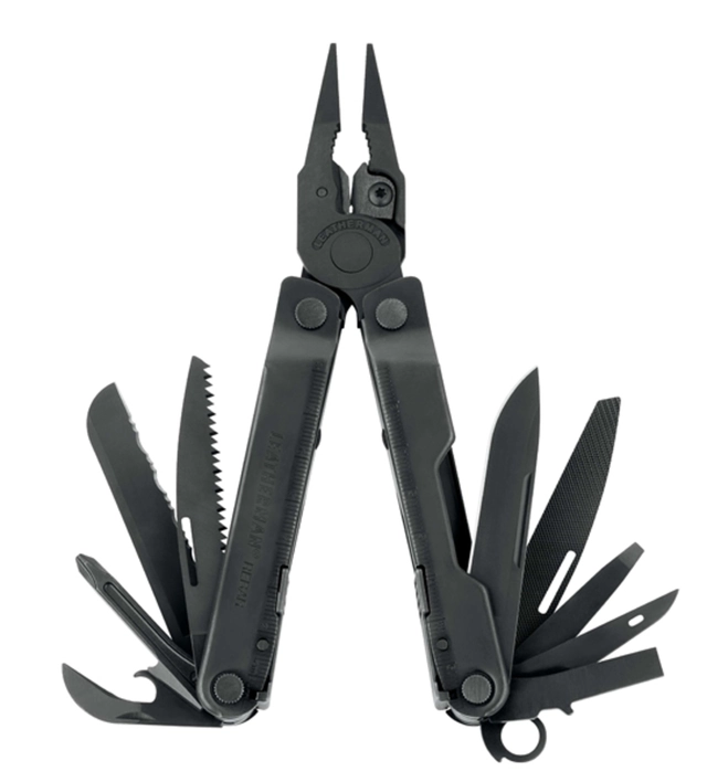 MULTIVERKTØY REBAR SORT Med mulighet for gravering - Leatherman 
