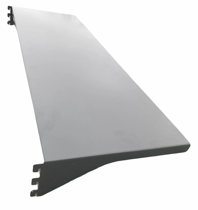 STÅLHYLLE RETT M/KNEKTER 900X297MM Systemvegg, S6502-B - FTC 