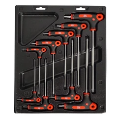 SKRUTREKKERSETT TX10-TX50 TORX T-H&#197;NDTAK Aok KC Tools