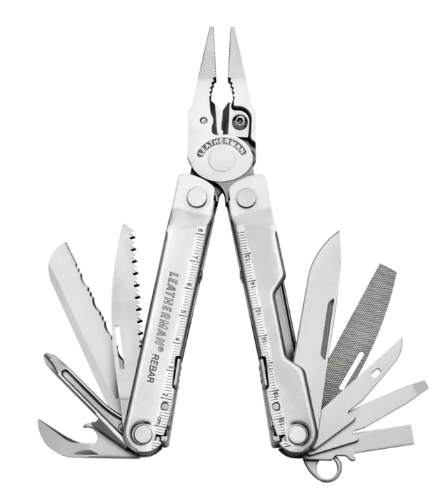 MULTIVERKTØY REBAR RUSTFRI TASKE Med mulighet for gravering - Leatherman 