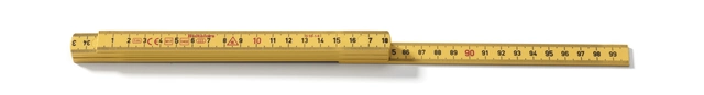 METERSTOKK G59 1M GUL Metrisk Gradering -  Hultafors 