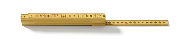 METERSTOKK G59 2M GUL Metrisk Gradering -  Hultafors 
