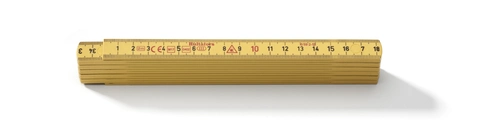 METERSTOKK G59 2M GUL Metrisk Gradering -  Hultafors