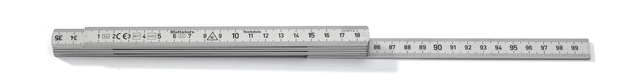 METERSTOKK A59 1M ALUM Metrisk Gradering -  Hultafors 