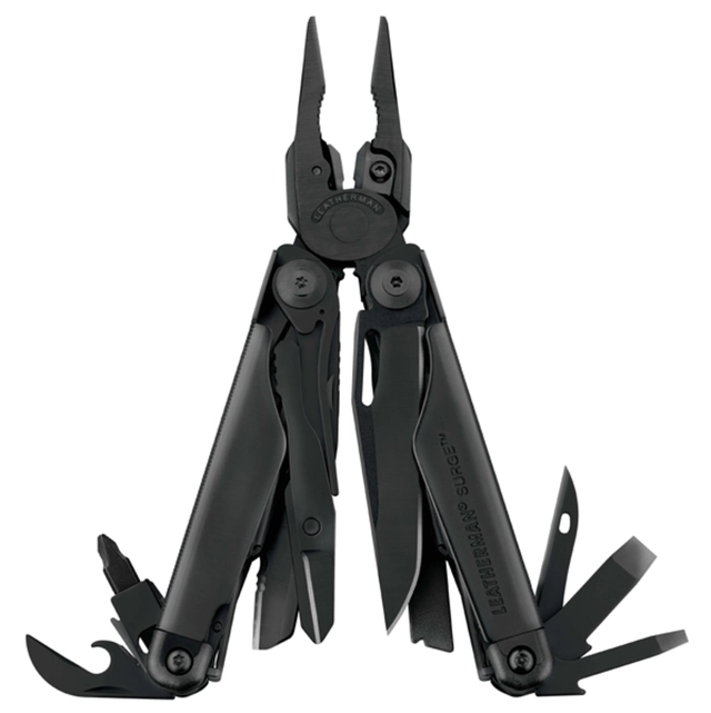 MULTIVERKTØY SURGE SORT Med mulighet for gravering - Leatherman 