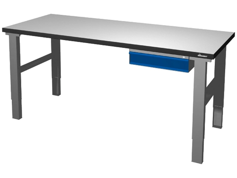 ARBEIDSBORD BENK TB-GR 2000X800X42 S2 Justerbare ben, Skuffe 1x100mm, Gigant