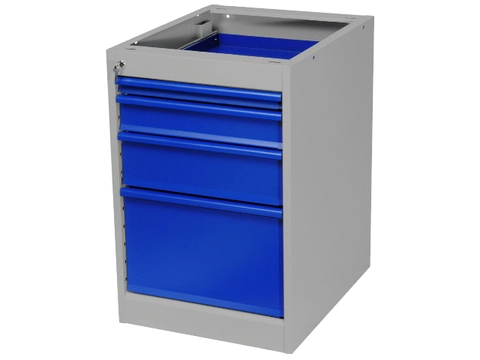 KABINETT VERKTØY 534X670X800 4S GRÅ/BLÅ 4 skuffer: 50,100,150,300mm, Gigant