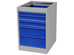 KABINETT VERKT&#216;Y 534X670X800 5S GR&#197;/BL&#197; 5 skuffer: 50,2x100,150,200mm, Gigant