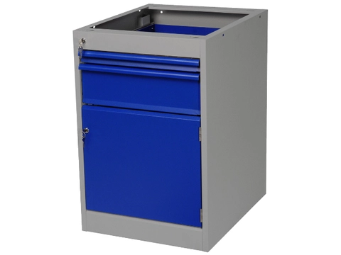 KABINETT VERKTØY 534X670X800 2S GRÅ/BLÅ 2 skuffer + dør: 50,150mm, Dør, Gigant