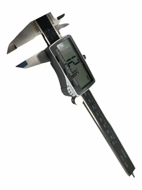 SKYVELÆRE DIGITAL 150MM MM/AF/BRØK Rustfritt Vogel