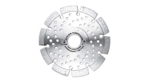 DIAMANTKAPPEBL 125X2.4X10X22 TURBOLAZER 2.4mm Tykk 22,23mm Diam. Spindel Zyklon