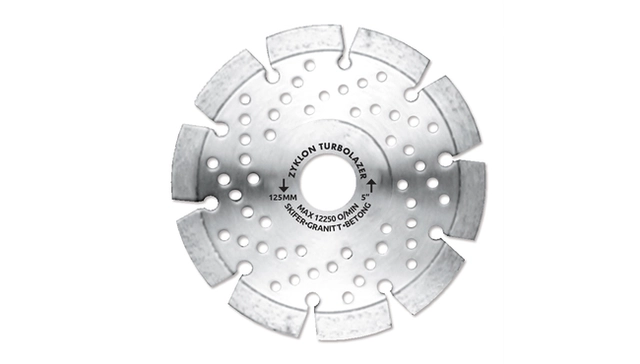 DIAMANTKAPPEBL 125X2.4X10X22 TURBOLAZER 2.4mm Tykk 22,23mm Diam. Spindel Zyklon 