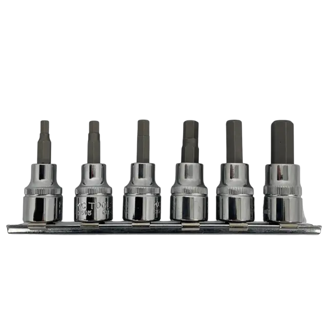 PIPESETT 3/8" DR. INNV. SEKSKANT MM 6 Stk 4-10mm KC Tools 