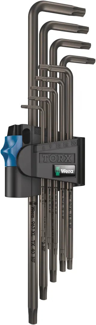 N&#216;KKELSETT TORX 9 STK HF XL L-n&#248;kler 967/9 TX 1 Wera