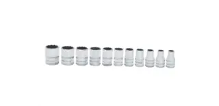 PIPESETT 1/4&quot; DR 5-14MM TOLVKANT SHALLOW 11 deler - Snapon