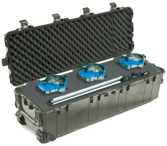 KASSE PELI 1740 M/SKUM, SORT Innv. mål: 1041x328x308 mm - Peli 