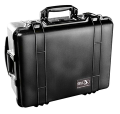KASSE PELI 1560 U/INNHOLD SORT Innerdim 517x392x229mm m/hjul Peli