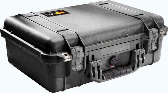 KASSE PELI 1500 U/INNHOLD, SORT Innv. mål: 428x286x155 mm - Peli 
