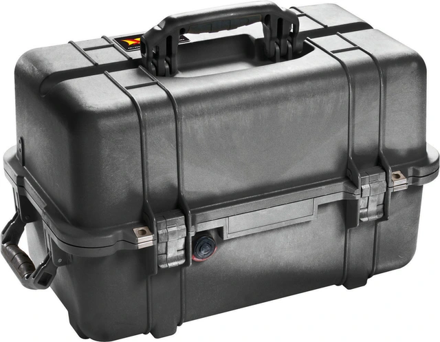 KASSE PELI 1460 UTEN INNHOLD, SORT Innv. mål: 471x252x277 mm - Peli 