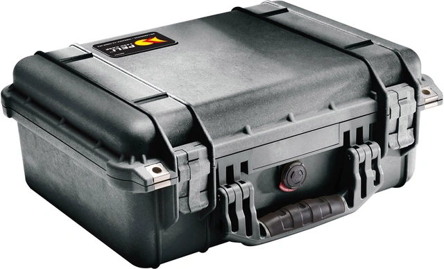 KASSE PELI 1450 M/SKUM, SORT Innv. mål: 374x260x154 mm - Peli 
