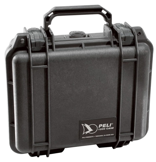 KASSE PELI 1200 SORT UTEN INNHOLD Innv. mål: 235x181x105 mm - Peli 