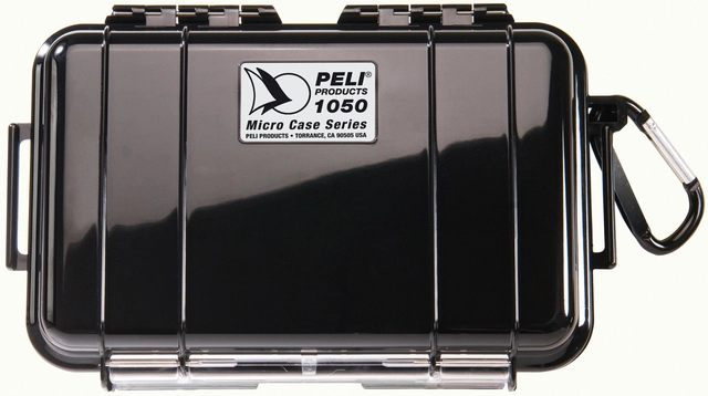 KASSE PELI 1050 MICRO SORT Innv. mål: 160x93x70 mm - Peli 