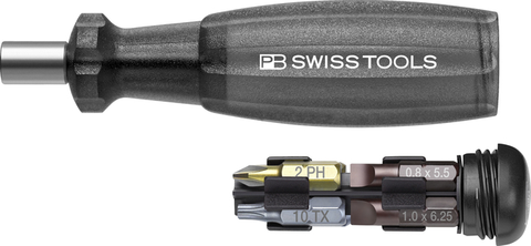 BITSSKRUTREKKER INSIDER SORT 8 C6 Presisjonsbits I Intern Holder PB Swiss