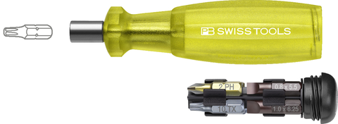 BITSSKRUTREKKER INSIDER GUL 8 C6 Presisjonsbits I Intern Holder PB Swiss