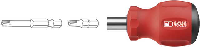 BITSSKRUTREKKER STUBBY 8452 Med magnet - PB Swiss Tools 