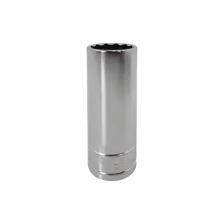 PIPE LANG 1/2&quot; TOLVKANT - METRISK Forniklet, Forkrommet Og Polert KC Tools