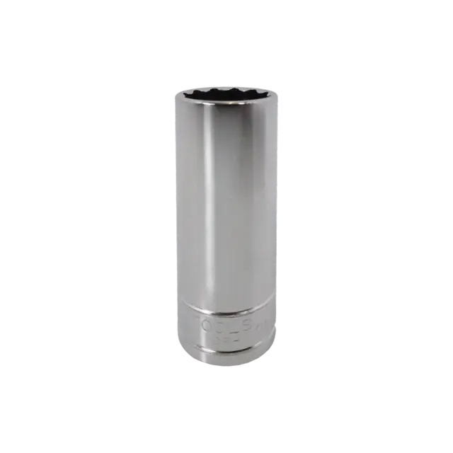 PIPE LANG 1/2" TOLVKANT 11MM Forniklet, Forkrommet Og Polert KC Tools 