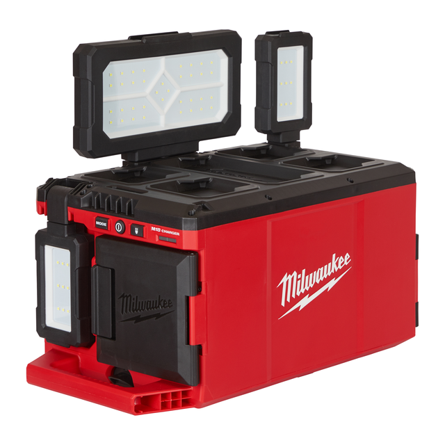 ARBEIDSLYS M18 OMRÅDE 3000 LUMEN PACKOUT™ m/ lader Milwaukee 