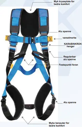 FALLSELE P-32 PRO M-XL Fallsikring 