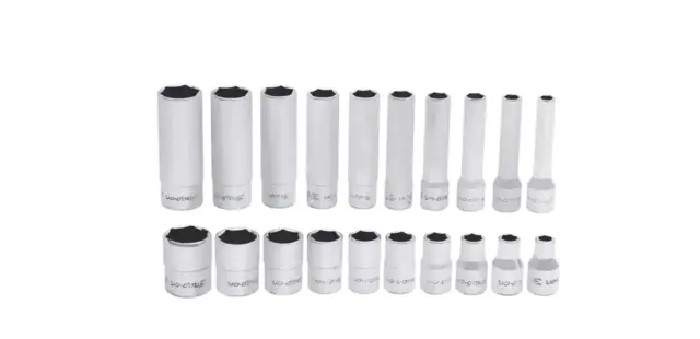 PIPESETT 1/4" DR. 3/16 - 9/16" SEKSKANT 120STTM - 20 Deler - Snapon 