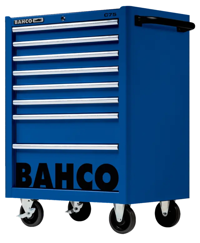 VERKTØYVOGN C75 8 SKUFFER 26" BLÅ 986x501x763mm - Bahco 