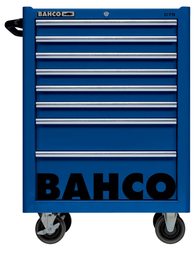 VERKTØYVOGN C75 8 SKUFFER 26" BLÅ 986x501x763mm - Bahco 