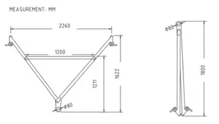 TREKKSTAG FOR ISO CONTAINER 25 TONN Tauestag for Containere opp til 25 Tonn 