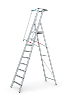 GARDINTRAPP PROFF SAFEMASTER 9 TRINN Plattformh&#248;yde 2.34m, Zarges