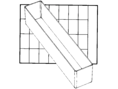 INNSATS A9-4 45X40X220MM Innsats For Oppbev A9-4 Klar Raaco