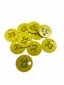 POLLETT SATIN GUL/SORT &#216;21 x1,6MM Merkes med personlig identitet / nr.