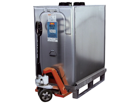 MULTITANK 1000L OLJE- OG DIESELTANK 1260x800x1470mm, pall løsning