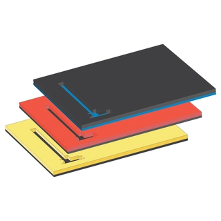 SKUMINNLEGG DIY 6-PK - BLÅ/SORT 6 Stk 630X470X25mm 3Stk Verktøy - FTC
