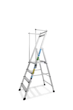 TRAPP 4 TRINN ZAP Z300 ZARGES H 0.99, 3 Trinn + plattform, Zarges