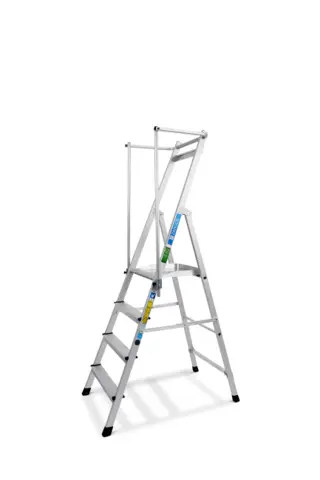 TRAPP 4 TRINN ZAP Z300 ZARGES H 0.99, 3 Trinn + plattform, Zarges