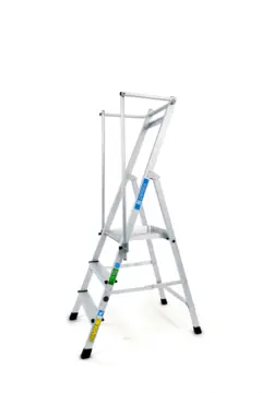 TRAPP 3 TRINN ZAP Z300 ZARGES H 0.74, 2 trinn + plattform, Zarges