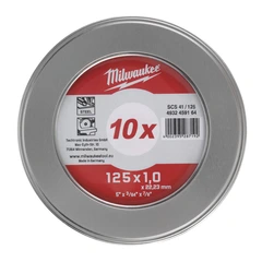 KAPPSKIVE METALL 1,0MM 10PAKK 41/125X1 TB - Milwaukee tilbeh&#248;r