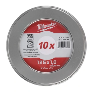 KAPPSKIVE METALL 1,0MM 10PAKK 41/125X1 TB - Milwaukee tilbeh&#248;r