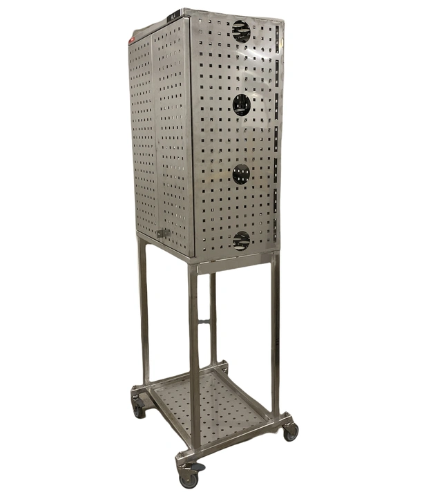 VERKTØYVOGN SYREFAST M/HJUL OG LÅS B600 x D400 x H1800mm AISI 316L, Sanitær 