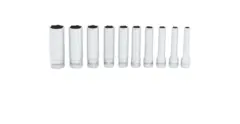PIPESETT LANG 1/4&quot; DR. 3/16-9/16&quot; 6KANT 110STMY - 10 Deler - Snapon