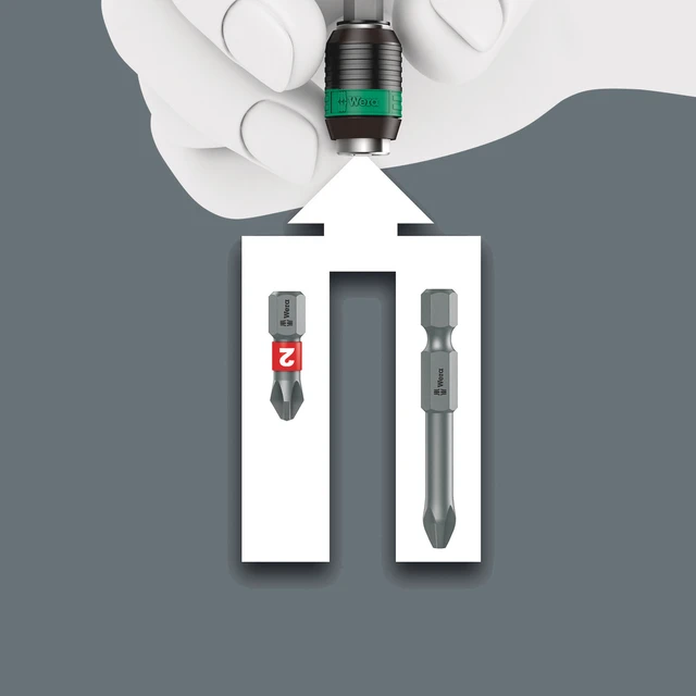 BITSSKRUTREKKER TURBO 826 T 1/4" WERA wera 